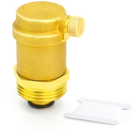 ERGAOBOY 1 pieza de válvula de purga de aire automática de latón, válvula de purga de aire BSP de 1/2 para purgar el aire del sistema de calefacción de un calentador de agua solar