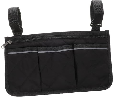 VICASKY Aufbewahrungstasche Mit Reflektorstreifen Organizer Tasche Aus Langlebigem Material Für Rollstuhlfahrer Senioren Gehhilfen Und Elektrorollstühle