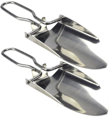 TOYZFRIENDY 2 Piezas Pala de Jardín Plegable Multifuncional de Resistente y Ligera Mini Pala para Plantar Deshierbar y Excavar para Camping y Exteriores