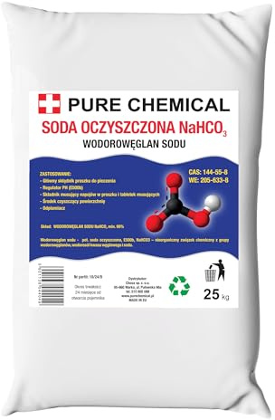 CHOSA Natron Pulver 25 kg - Multifunktionales Backnatron vielseitiges Hausmittel zum Putzen, Backen, Entdecken & Neutralisieren - Haushaltsnatron, Soda, Reinigungspulver, 25kg Großpackung