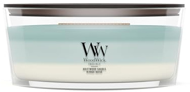 WoodWick Candela profumata | Candela Ellipse | Driftwood Shores | Regali perfetti per donne