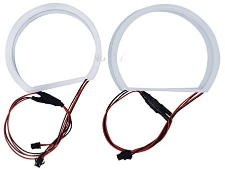 Angel Eye Set de estilo 1 Conjunto (2x 146mm + 2x 131 mm) Blanco Halo Cotton Light Car Coche SMD LED Ángel Ojos for BMW E46 No proyector Auto Iluminación automática Faros Angel Eyes