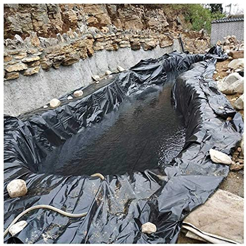 Hanghaijia HDPE Pond Liners, Heavy Duty Fish Pond Preformed Liners Garden Pool Membrane Reinforced Landscaping, Large Fish Pond Liner (Color : 20s, Size : 1.5x3M(4.9x9.8ft))