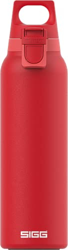 SIGG - Isolierte Trinkflasche - Thermosflasche Hot & Cold One Light Scarlet - Mit Fruchtfilter - Auslaufsicher - BPA-frei - 18/8-Edelstahl - Camping & Outdoor - Rot - 0,55L