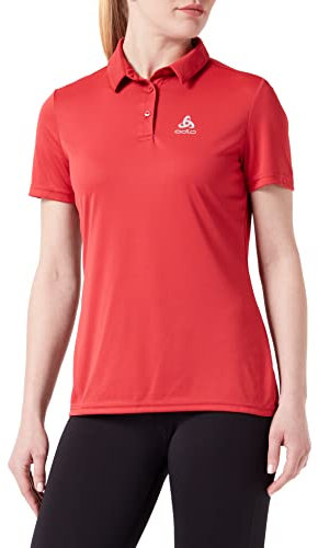 Odlo Wandershirt Damen Cardada I Funktionsshirt Wandern Atmungsaktiv I Polo Shirt
