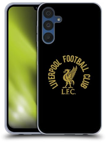 Head Case Designs Offizielle Liverpool Football Club LFC Gold Und Schwarz Liver Bird Gel Handyhülle Hülle [Militärischer Schutzgrad] Kompatibel mit Samsung Galaxy A15