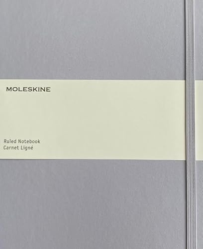 Moleskine Classic Plain Paper Notebook, Hard Cover and Elastic Closure Journal, Size Extra Large 19 x 25 cm, 192 Pages, Colour Lilac