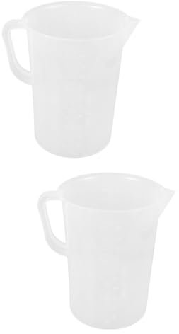 TOPPERFUN Lot De 2 Tasses Doseuses pour Bouilloire Électrique Grand Entonnoir pour Mesurer l'huile Moteur Pichet Doseur Tasse Pot De Voiture Pichet d'eau Récipient De Mesure