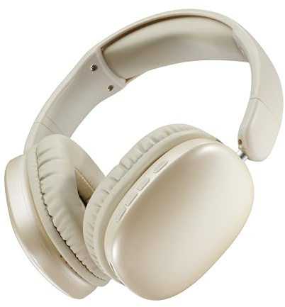 Music Sound MAXI3 Cuffie Wireless Over-ear, Cancellazione attiva del rumore, audio immersivo e cristallino, Fino a 35h di PLAYTIME NON STOP, Compatibile con tutti i dispositivi, Ricarica USB-C, Bianco