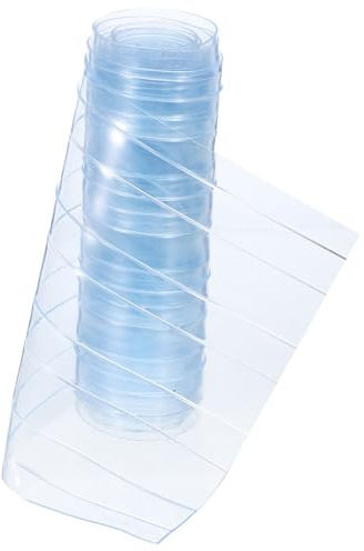 GANAZONO PVC Hundeklappe Streifenvorhang Transparenter 15cm X 200cm PVC Türvorhang für Hundehütte Wetterfester Kunststoffvorhang für Haustiertüren im Außenbereich