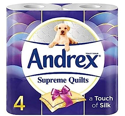 Andrex Supreme Quilts 3 Ply Toilet Roll 48 Rolls 2 Case Pack