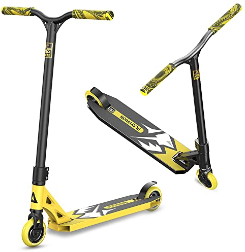 PLAYSHION Stunt Scooter Freestyle Tretroller 100mm Wheel mit ABEC 9 Kugellagern für Kinder und Erwachsene