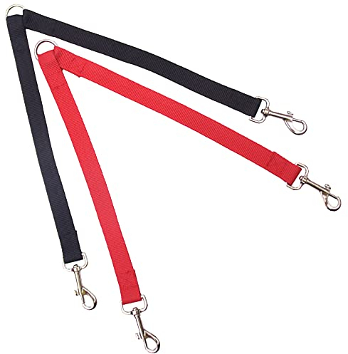 2 Stück Doppelleine für Hunde, kein Verheddern, Splitter, Walking-Trainer, Leine für Welpen, kleine, mittelgroße und große Hunde