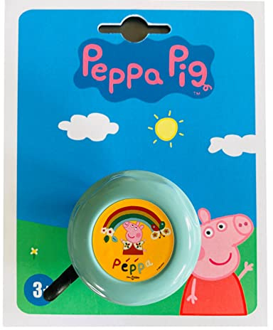 Bike Fashion Unisex Jugend Peppa Pig Kinderklingel, Mint, One Size, Ø 55mm