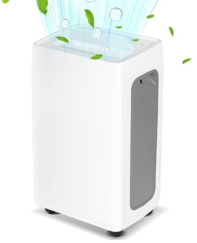 SWANEW Luftentfeuchter 26L in 24h Entfeuchtungsleistung,Raumgröße ca. 20-30 m² mit LED-Anzeige, Ultra Leiser, Wäschetrocknung, Timer, Gegen Feuchtigkeit, Schimmel, Luftfilterung