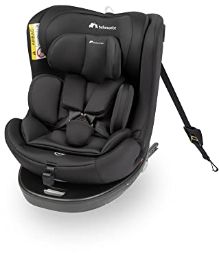 Bebeconfort EvolveFix i-Size, 360 Grad drehbarer Autositz, ISOFIX Autositz für 0-12 Jahre, 40-150 cm, 0-36 kg, Gruppe 0+/1/2/3, nach hinten, 5 Liegepositionen, Seitenaufprallschutz, Top-Tether, Black