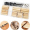 CESFONJER Espigas de Madera kit (6/8/10 mm), 55 pcs Espigas de Madera, 6 pcs Centro de Clavijas, 3 pcs Broca y 3 pcs Tope para Brocas,para Muebles de Carpintería Carpintero Aficionado DIY