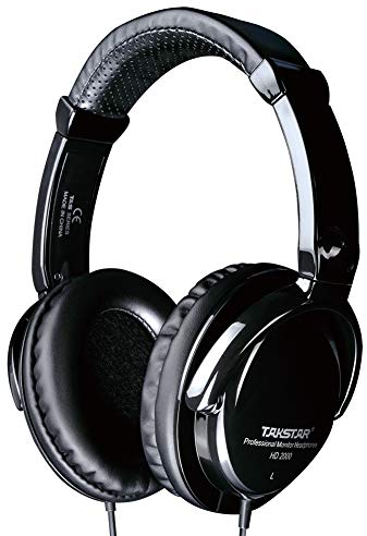 Takstar Over-Ear Wired Headphones, 50MM Neodymium Driver, 10Hz-25kHz Frequency Response, 3.5mm Adjust Closed-Back Studio Monitor Headset for Music Studio Recording Monitoring