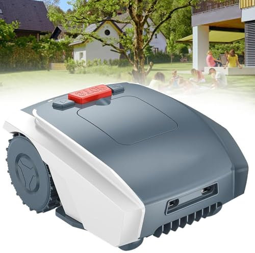 RESKIU Fully Automatic Intelligent Lawn Mower,Garden Lawn Mower,Lawn Robot,With App Control & Path Planning,Weatherproof,Safety Protection Device,19cm Cut Width & 20-55 mm Cutting Heights