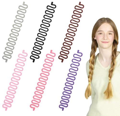 TRKETK 6 Piezas Herramientas de Tejido, Herramientas para Tejer el Cabello Clip para Peinar el Cabello Francés de Moda Herramienta para Peinar El Cabello Accesorios para Peinar El Cabello