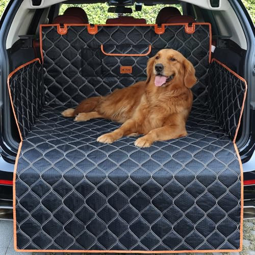 KYG Car Boot Protector, Waterproof, Nonslip, Boot Liner for Dogs, Heavy-Duty Dog Car Seat Cover with Bumper Protection, Scratch-Proof & Durable Boot Liner Fits Cars, Hatchback SUVs 185x105cm (73x41)
