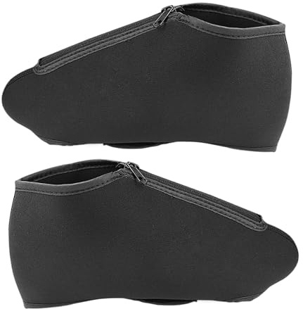 Copriscarpe per pattini a rotelle, 1 paio di copriscarpe da pattinaggio su ghiaccio, protezione con cerniera, per migliorare la protezione delle scarpe sportive, design impermeabile per competizioni e