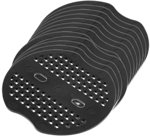 Lurrose 40 Piezas Grapas para Jardín con Arandelas de Resistente Gomas para Césped Artificial y Mallas Estacas para Fijación de Paisajismo Negro