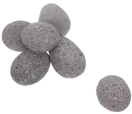 JOINPAYA Piedras Volcánicas Naturales para Chimenea y Barbacoa Piedras Reutilizables Rocas Resistentes para Fogatas y Accesorios de Exterior para Jardín y Parrillas Gas