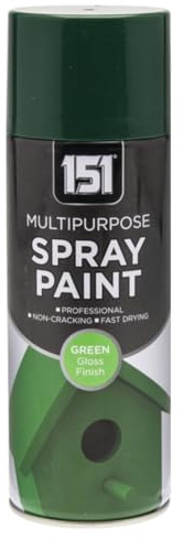 151 Green Gloss Multi-Purpose Aerosol Spray Paint 400ml (1 Pack)