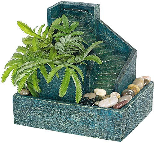 Monsterzeug Indoor Springbrunnen, Kleiner Zimmerbrunnen zum Bepflanzen, Dekoration, Feng Shui Tischbrunnen für die Wohnung
