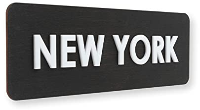 Bsign World Clock Signs with Personalized Time Zones, Custom Plates for Wall with Multiple Timezone