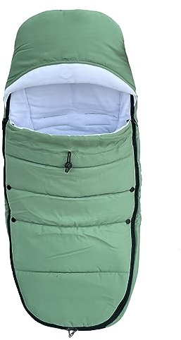 Brogtorl Coprigambe universale per passeggino compatibile con Babyzen YOYO/YOYO2, Stokke YOYO3 e Bugaboo, tessuto antivento e antigelo, facile da pulire (verde)