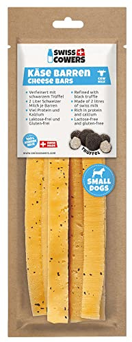 Swiss Cowers Käse Barren mit Trüffel | 100% Schweizer Milch | Kauknochen aus Käse | Zahnpflege | langanhaltendes Kauvergnügen | einzigartig und lecker | Das Original aus der Schweiz (kleine Hunde)
