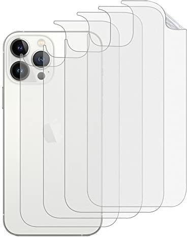 GIOPUEY Pellicola Protettiva Retro per iPhone 14 PRO, iPhone 14 PRO Retro Pellicola, TPU Morbido, Sottile, Consistenza Opaca, Anti-Impronta, Liscio - Translucent