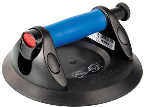 STROXX® Pumpensaugheber 120kg - Glassauger - Vakuumheber - Sauggriff - Pumpensauger - Plattenheber - Glaserwerkzeug