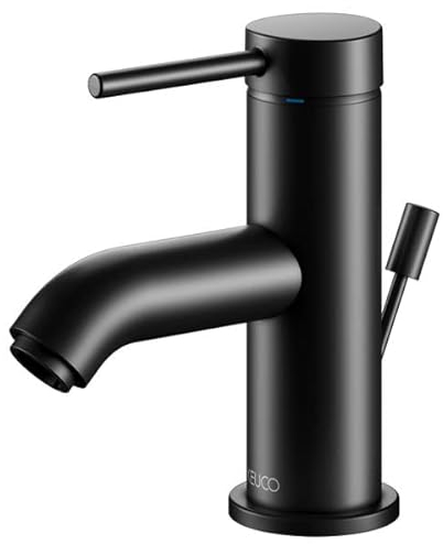 Keuco Waschtisch-Einhebelmischer 60 IXMO Soft Ausl. 94mm, m Abl-Garnitur, schwarz matt
