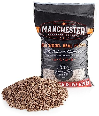 Manchester Barbecue Pellets, Natural Wood, Pizza Oven, Authentic Taste, Flavour Blend, Premium Chemical Free, For Pellet BBQ