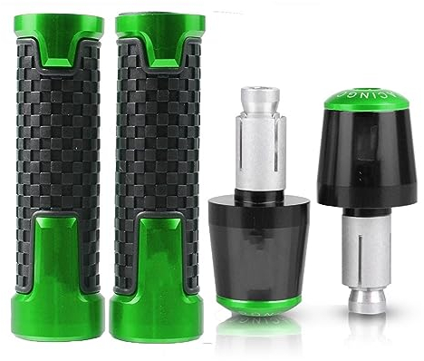 Lenkergriffe Gasgriff Für Für 650 Für Ninja 650R/ER6N ZX7R ZX7RR ZX-6 ZX9 ZX9R Motorrad Zubehör CNC 7/8 22mm Lenker Griffe End Grip Motorradgriffe(4)
