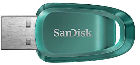 SanDisk 256GB Ultra Eco USB 3.2 Flash Drive up to 100 MB/s Eco-Friendly USB drive made with over 70% recycled plastic (Renewed)