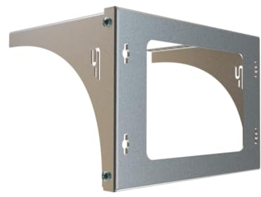 Stalflex Väggmonterad rack 10 tum 4U rack - rackhylla tillverkad av stål - rack och skåp för nätverksutrustning - viktkapacitet 80 kg