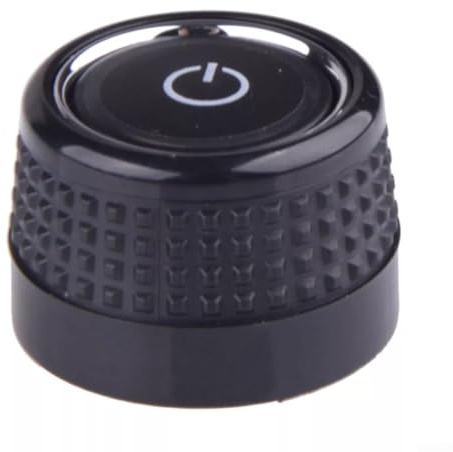 Whychstore Manopola per autoradio, pulsante di rotazione, per controllo CD e radio, per Golf 6, Skoda 6C0919603 (1 pezzo a sinistra)