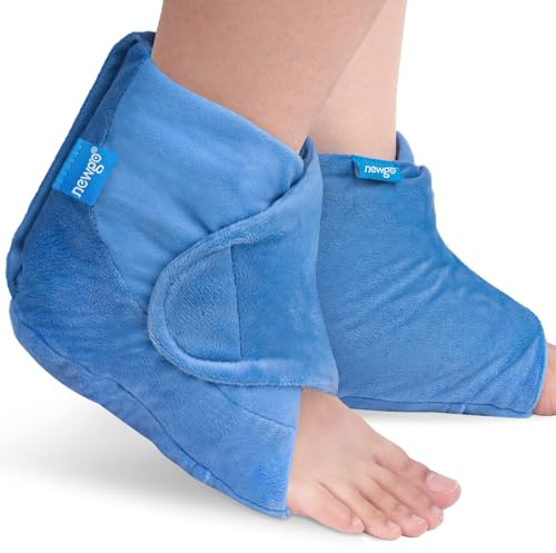 NEWGO Heizkissen für Fuß Knöchel, Mikrowellengeeignete Fußwärme und KnöchelMikrowellen Fußwärmer für Knöchelarthritis Schmerzlinderung, Körnerkissen Wärme-therapie für Sprunggelenk