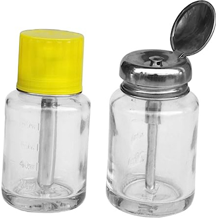 FOMIYES Flaconi Pressabili Da 100 Ml Per Liquidi Per Unghie Contenitori Portatili Vuoti Da Viaggio Contenitori Per Liquidi Di Pulizia Ricaricabili Bocca Larga Per Una Facile Pulizia