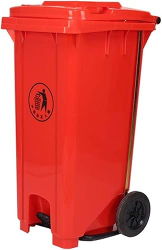 BAKULI Poubelle Poubelle Extérieure Grande Poubelle Sanitaire Pédale Poubelle Tri Commerciale Plastique Épais(100L)