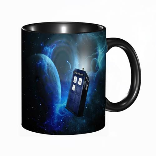 HRRASFAZF Tasse à Café | Tasse Céramique Fine | Cadeau Original | 330ml | Mug avec Anse | Cadeau Original pour Homme et Femme | Impression d'art sur le thème du film Doctor Who