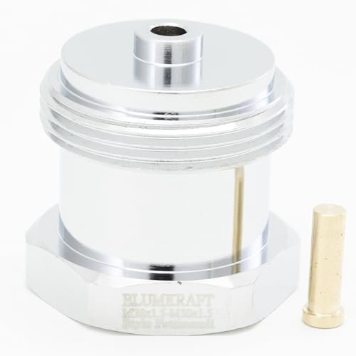 BLUMKRAFT - Adaptador de metal compatible con radiadores FRATELLI PETTINAROLI M28 x1.5 a M30 x 1.5 para termostato/cabeza termostática M30x1.5 macho