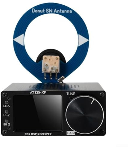 Tragbares Vollband-Radio für ATS25-XF für DSP-Vollband-Radio, Indoor Outdoor FM LW MWSW SSB für DSP-Radio-Empfänger mit Rundantenne