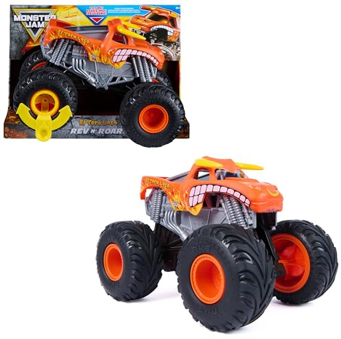 Monster Jam - Monster Truck El Toro Loco Rev ‘N Roar con Sonidos y Tracción a Las 4 Ruedas, Escala 1:15 - Coches para Niños - Juguetes Niños 3 años + - Juegos Infantiles