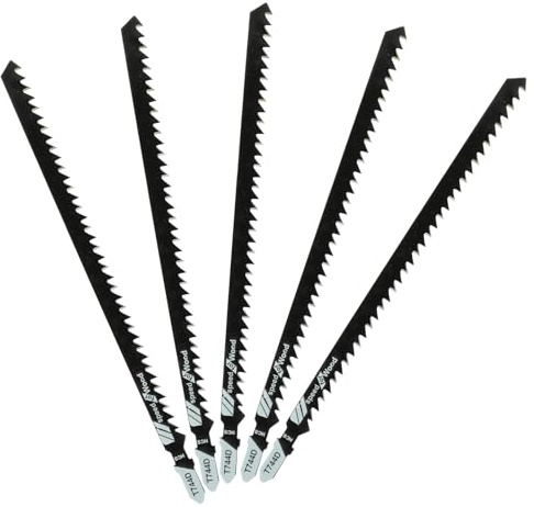 5 x TopsTools JSTT744D T744D 180mm Jigsaw Blades for Wood - High-Performance Blades for Clean, Straight, and Fast Cuts in Softwood, Plywood, and More