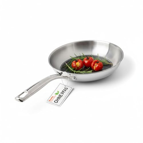 Berndes Daily Edition Signature Bratpfanne 28 cm mit Hybridbeschichtung – Edelstahlpfanne – induktionsgeeignet & allherdtauglich – backofenfest & spülmaschinentauglich – PFAS-frei